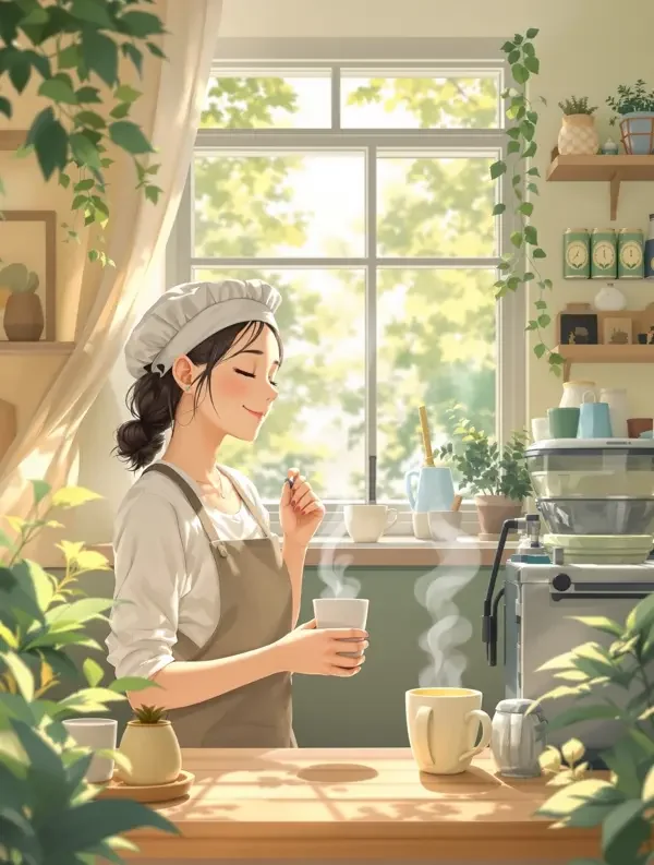 温暖的咖啡馆